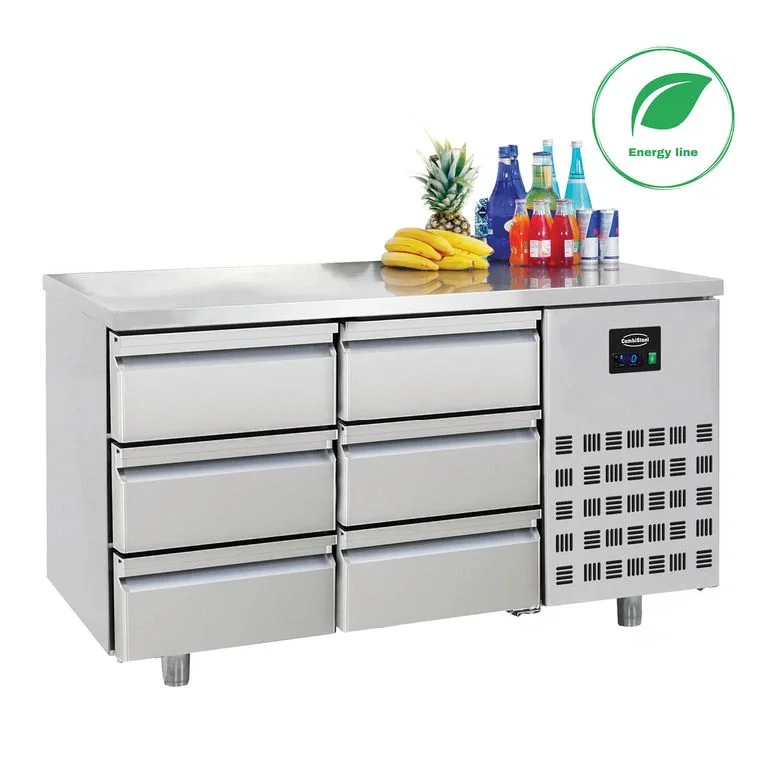 700 TABLE RÉFRIGÉRÉE 6 TIROIRS ENERGY LINE Meilleure Vente