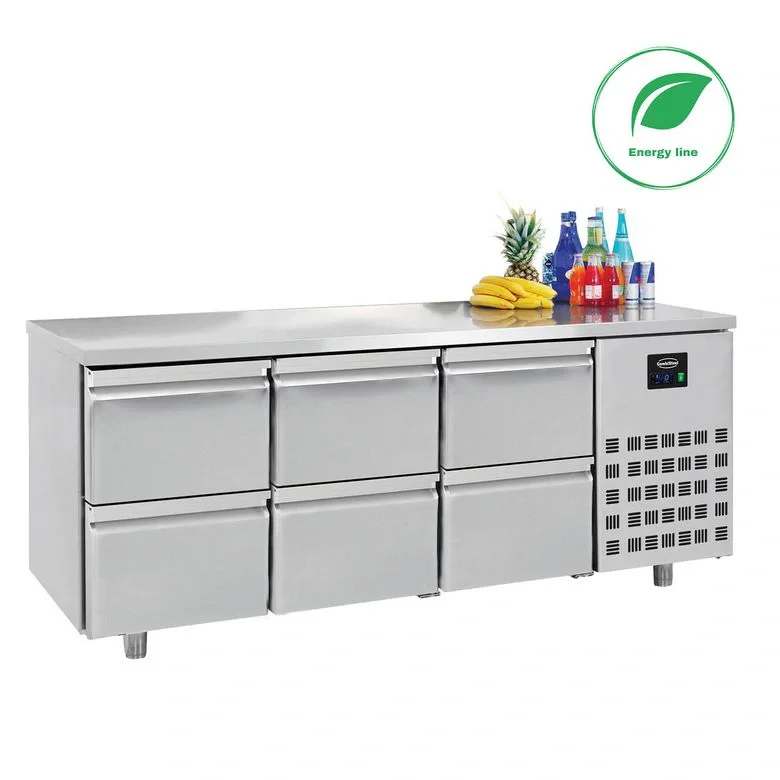 700 TABLE RÉFRIGÉRÉE 6 TIROIRS ENERGY LINE Prix Promo