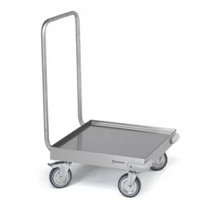Chariot bas pour paniers avec poignée Authentique