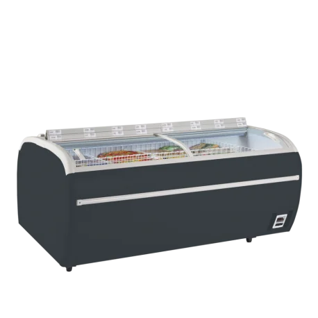 Réfrigérateur / congélateur de supermarché grisTWIN 220A-CF | Tefcold Populaire
