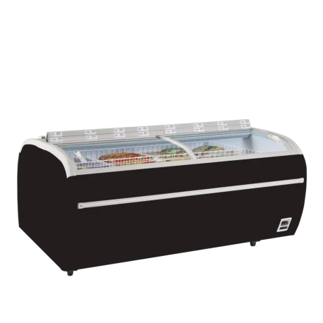Réfrigérateur / congélateur de supermarché noirTWIN 220B-CF | Tefcold Offre Du Jour