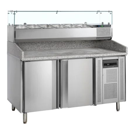 Table à pizza avec module pour garniturePT1200 + VK38-150 | Tefcold Livraison Gratuite