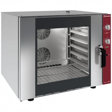 Four électrique à convection 6x GN 1/1 + humidificateur manuelCGE611-BQ | Diamond Quantité Limitée