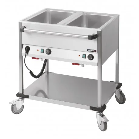 Achat Immédiat Chariot bain-marie à eau 2 x GN 1/1CCBM2H | Casselin