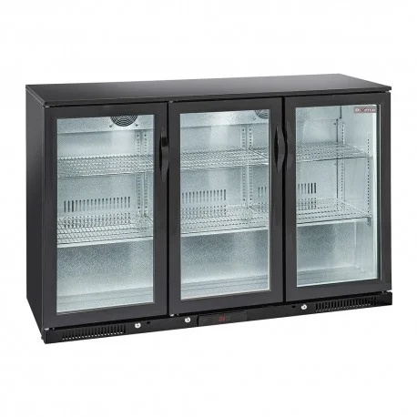 Vente Directe Refroidisseur de bouteilles "arrière bar" ventilé, 3 portes vitrées battantesWR-TAB3-B3 | Diverso By Diamond