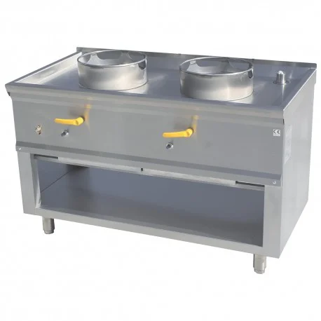 Fourneau wok 2 brûleursASIA1-C2L | Diamond Certifié