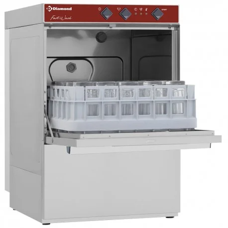 Nouvel Arrivage Lave-verres panier 400x400 mm + pompe vidange et doseur détergent liquide.DC402/6-PSD4 | Diamond