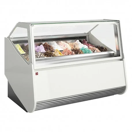 Comptoir à crème glacée 12 bacs inox (360x165)MONT11-V1 | Diamond Acheter Direct