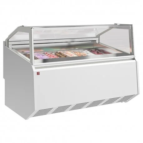 Acheter Direct Comptoir à crème glacée 12 bacs inox (360x165)QUEB11-V4 | Diamond