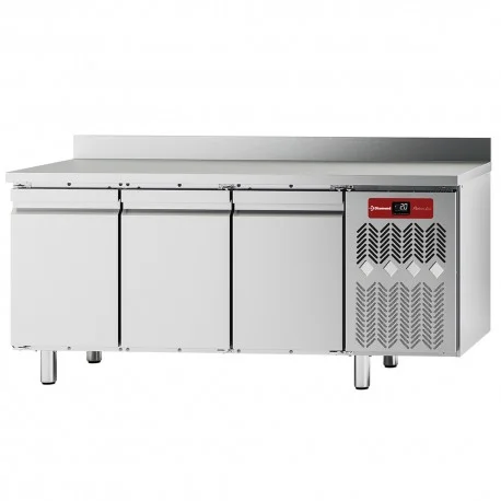 Pas Cher Table frigorifique "murale", ventilée, 3 portes GN 1/1, 405 litresTFM3/AG-4 | Diamond
