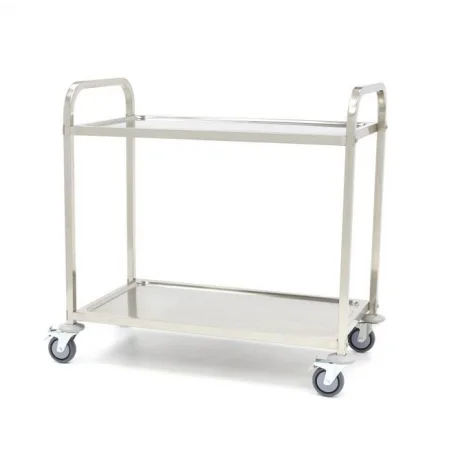 Chariot inox 2 niveaux09300545 | MAXIMA Expédition Rapide