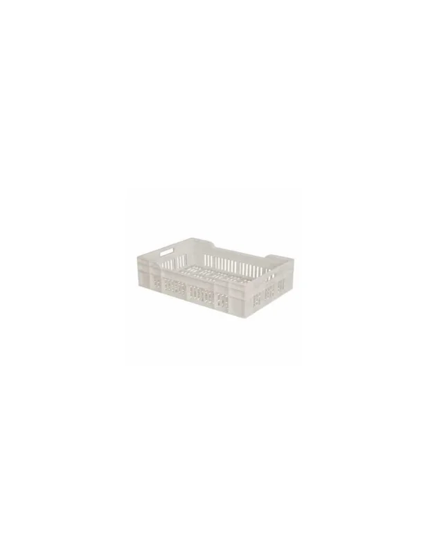 Caisse ajourée blanche 25 L - 600x400 mm Vente Directe