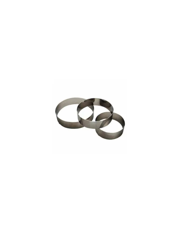 Cercle à vacherin ø 24x6 cm - Inox Bon Marché