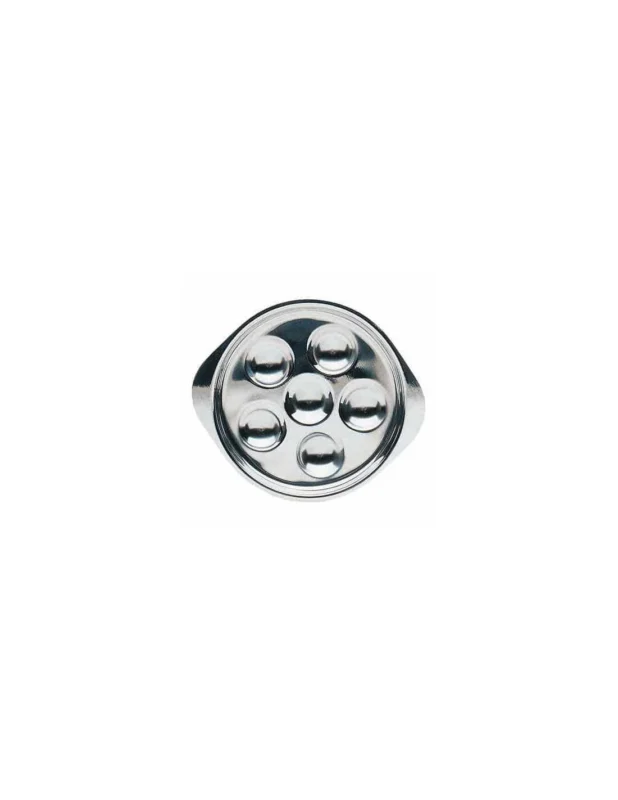 Plat à escargots 6 trous - 14,5x16,5 cm - Inox Retour Gratuit