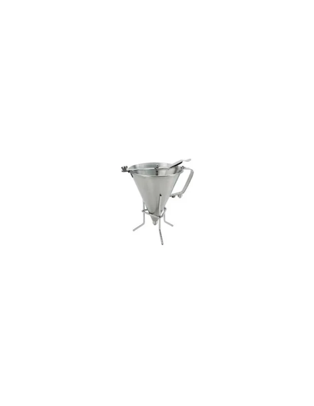 Entonnoir à piston 1,9 L - Tout inox + support Livraison Express