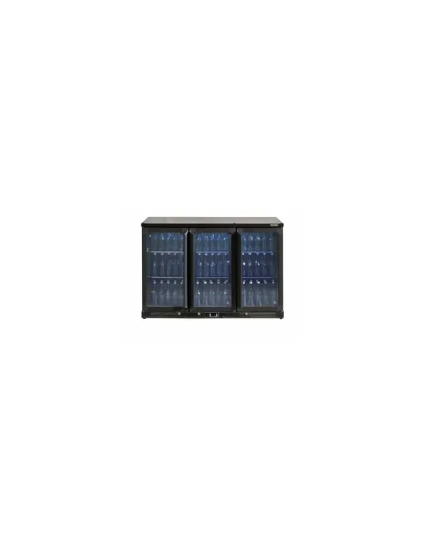 Dernier Modèle Arrière bar anthracite déclassé gamko maxiglass 3 portes vitrées 315l