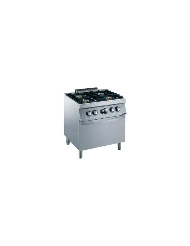 Super Prix Fourneau 4 feux vifs sur four Gaz 800x700x850mm