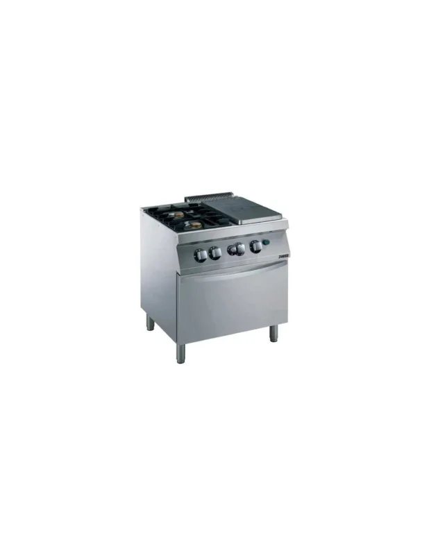 Usine Directe Fourneau 2 feux vifs 1/2 PCF four gaz 800x700x850mm
