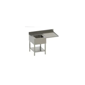 Achat Immédiat Plonge + étagère -Bac (gauche) 1200x700x850/900mm