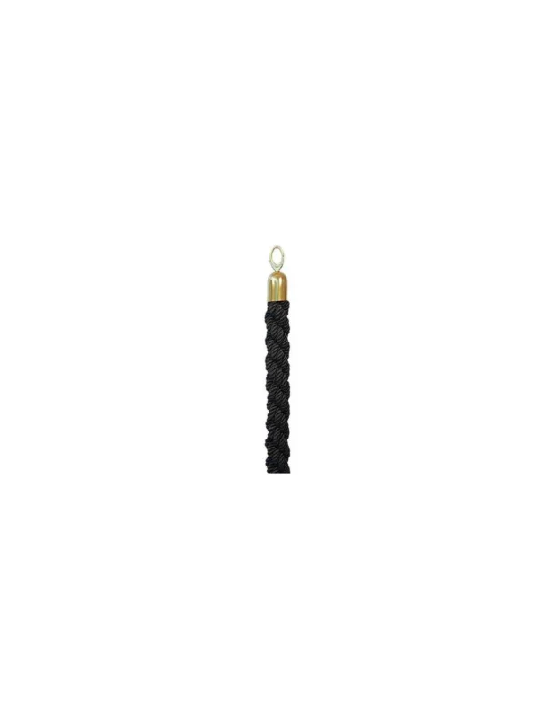 Promotion Corde poteaux 1,5m - Noir Laiton brillant