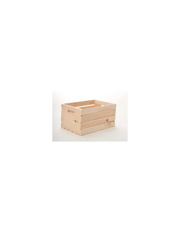 Caisse en bois de hêtre alimentaire 34x19x10,1 cm Dernière Chance