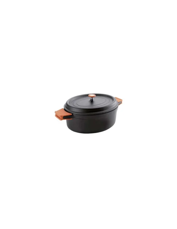 Populaire Cocotte ovale 3,5 L - Fonte aluminium noir 26x20 cm
