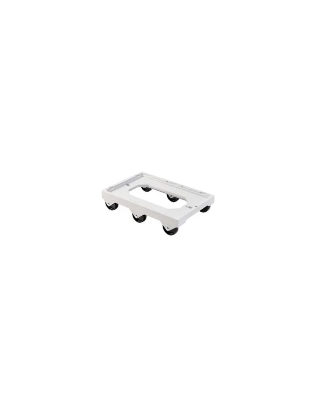 Socle rouleur 6 roues pivotantes Blanc 613x414x135mm Prix Bas