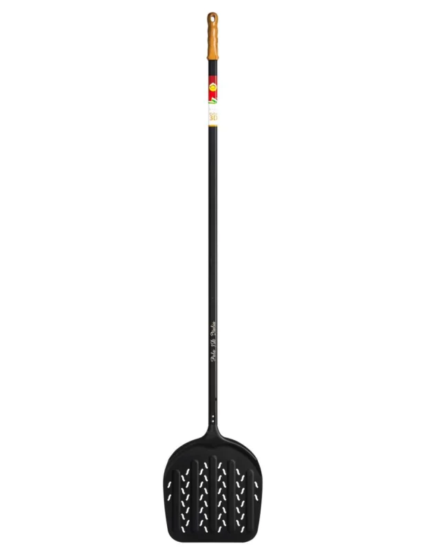 Expédié Aujourd’hui Pelle à pizza "ITALIA-3D" perforée en alu Ø33cm
