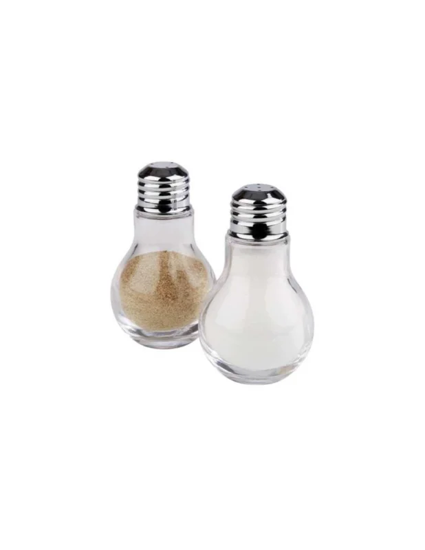 Salière + poivrière ø 6x10 cm - Ampoule Produit De Marque