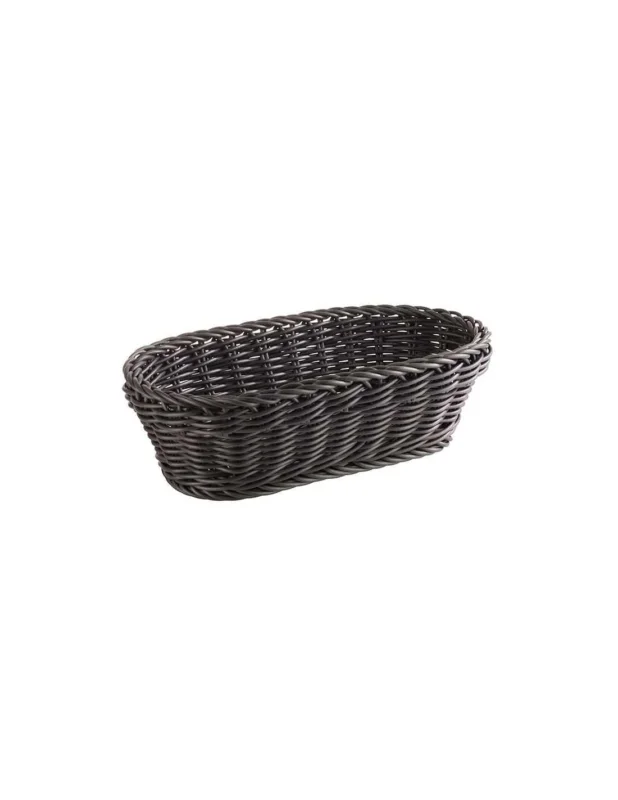 Corbeille pain ovale 28 x 16 cm - Noir Livraison Gratuite