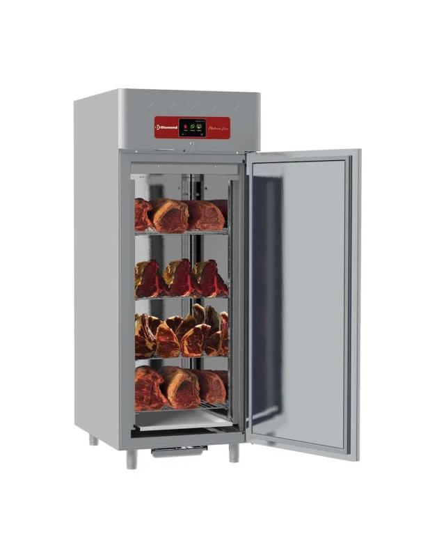 Pas Cher Armoire de maturation dry aging pour viande 850 Lit. ventilée, 1 porte, 20xGN 2/1