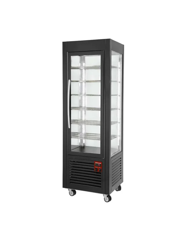 Super Prix Vitrine panoramique, 5 niveaux, 360 LT, Noire