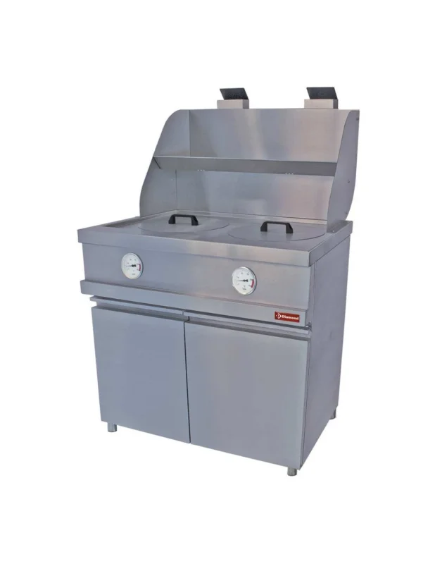 Friteuse gaz HEAVY DUTY, 2 cuves rondes, mécanique Affaire À Saisir