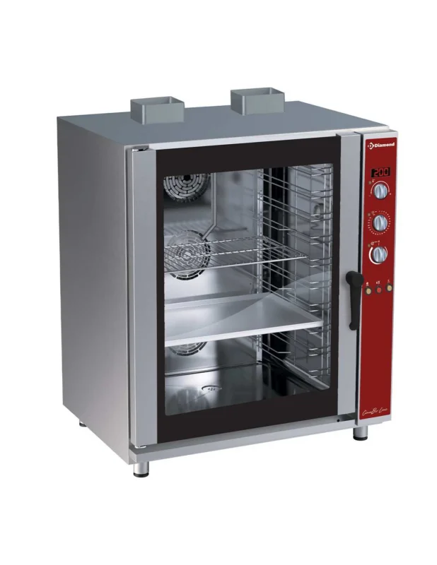 Four à convection gaz, 10x EN (GN), humidificateur automatique Satisfait Ou Remboursé