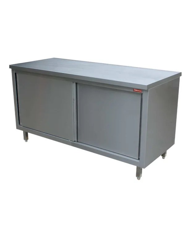 Vente Flash Table armoire neutre, portes coulissantes