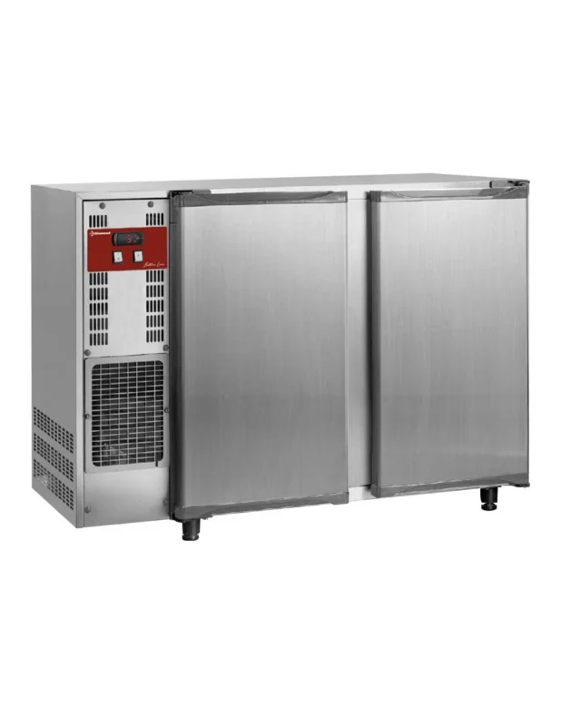 Dernier Modèle Refroidisseur de bouteilles, acier inox, 2 portes, 375 Lt.