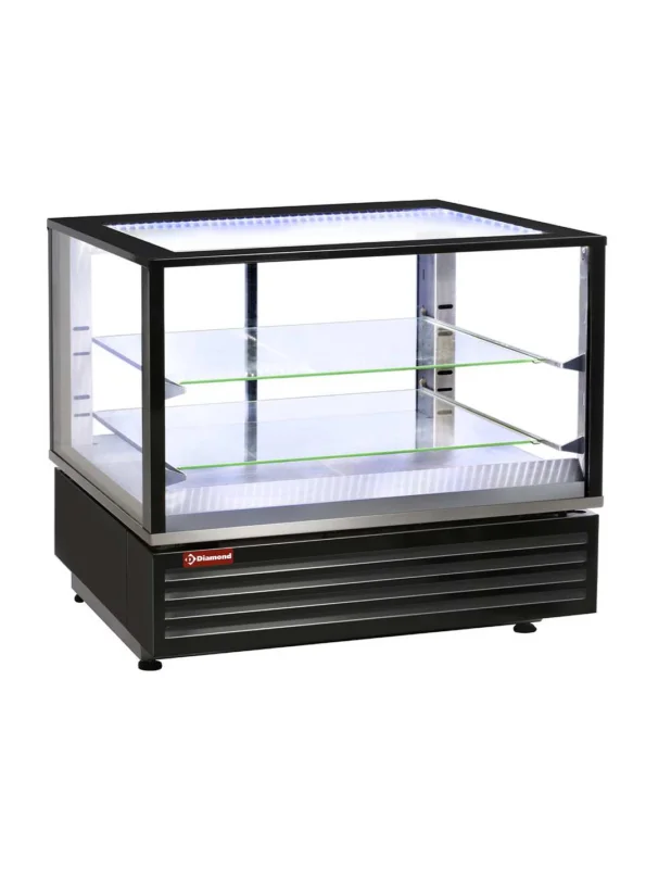 Vitrine chauffante EN ou GN, ventilée, 2 niv., NOIRE Achetez Aujourd’hui