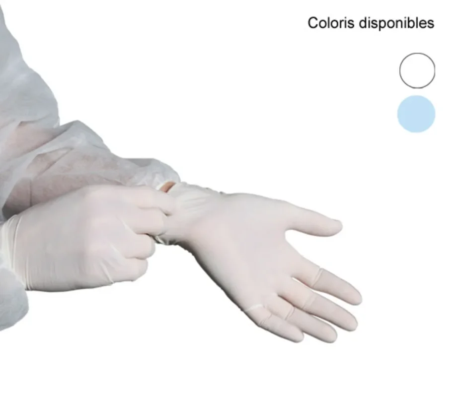 Commande En Gros Gants latex blanc XL (100 pièces)