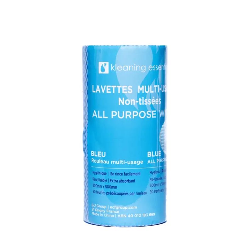 Promotion Lavette non tissée bleu viscose 50x30 cm Kleaning Essentials