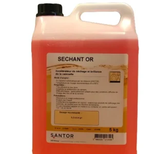 Accélérateur de séchage ultra concentré vaisselle 5 KG Sechant Or Santor Promotion