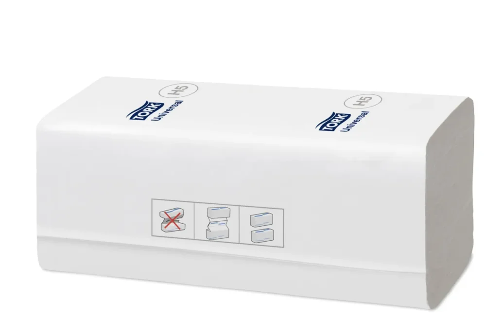 Essuie-mains blanc ouate de cellulose 20x22 cm Tork (12 pièces) Haute Qualité