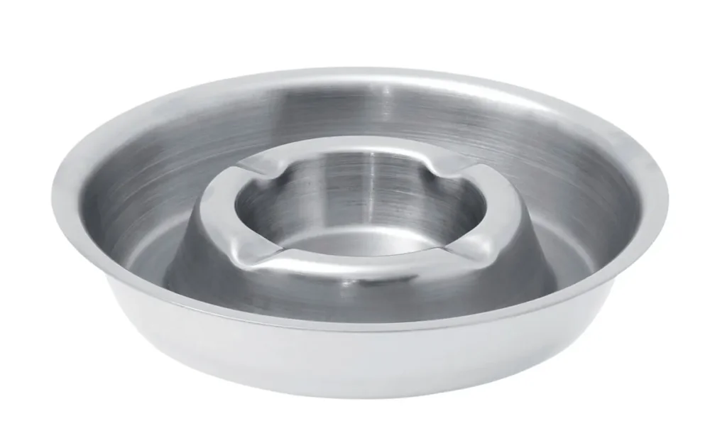 Cendrier rond inox Ø 15 cm 3 cm Pro.mundi Solde