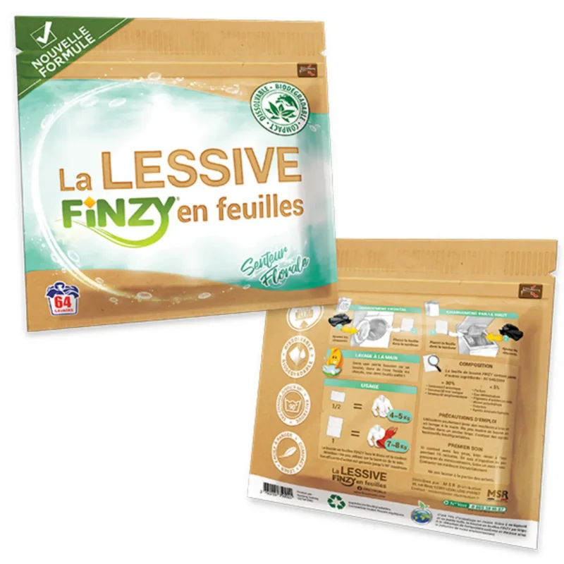 Lessive en feuille 64 doses Finzy Meilleur Choix