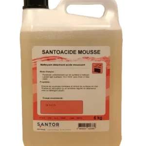 Détergent acide moussant 6 KG Santoacide Mousse Santor Livraison Express