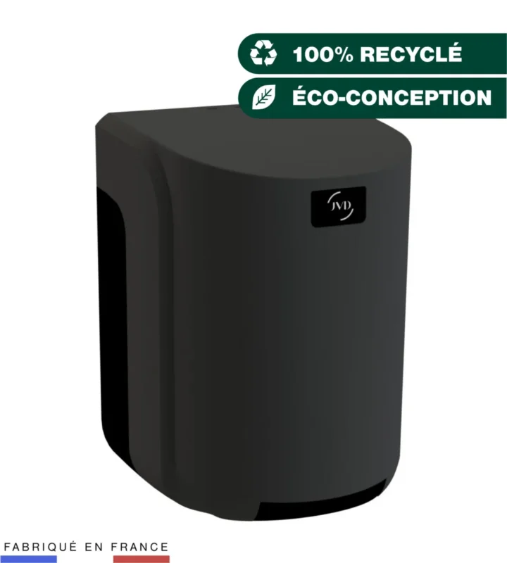 Prix Promo Distibuteur bobine à dévidoir central noir 31x22x22 cm Cleanline Jvd