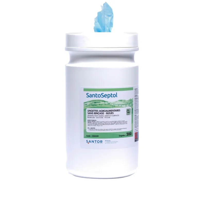 Lingettes désinfectantes sans rinçage Santoseptol Santor (200 pièces) Haute Qualité