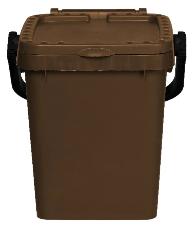 Seau à compost plastique 20 L marron Probbax Expédié Aujourd’hui