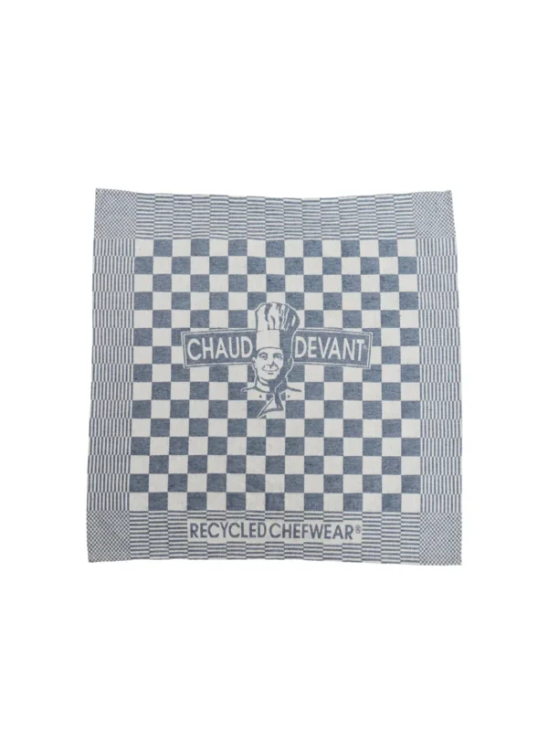 Torchon recyclé carré bleu 65x65 cm coton Chaud Devant (3 pièces) Affaire À Saisir