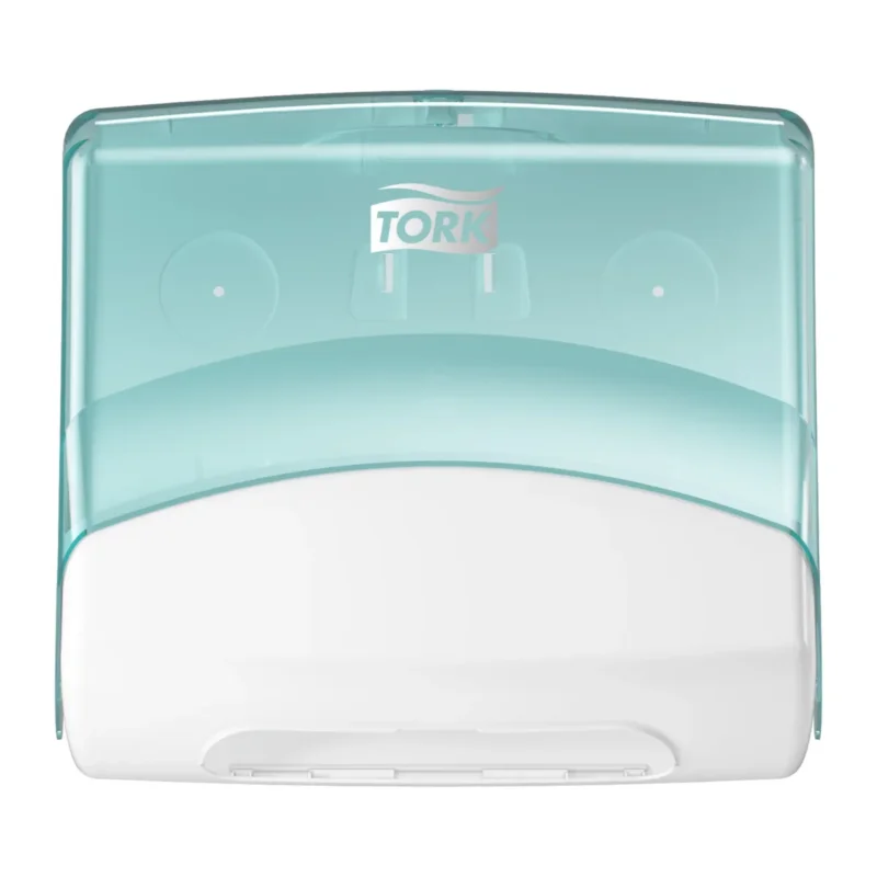 Authentique Distributeur essuie-mains turquoise Tork