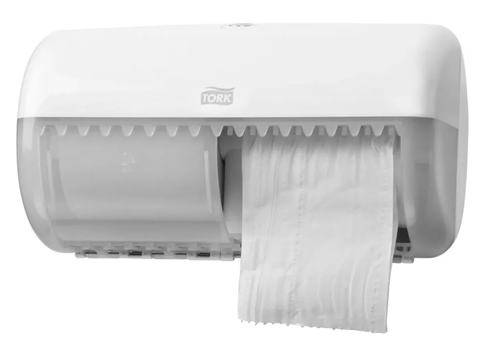 Produit De Marque Distributeur de papier hygiénique double blanc 29,3x16,6x16,7 cm T4 Tork
